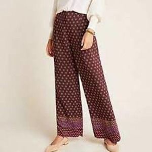 Anthropologie Marsden Wide Leg Pants in a Geo Print